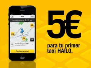 Hailo is offering you 5€ off your next taxi ride