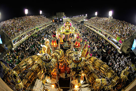 CARNIVAL in capital letters in Rio de Janeiro CARNIVAL in capital letters in Rio de Janeiro