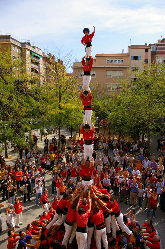 Catalan Culture on the Cathedral Avenue in Barcelona