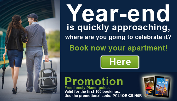 The first 100 to book an apartment will get a free Lonely Planet travel guide The first 100 to book an apartment will get a free Lonely Planet travel guide