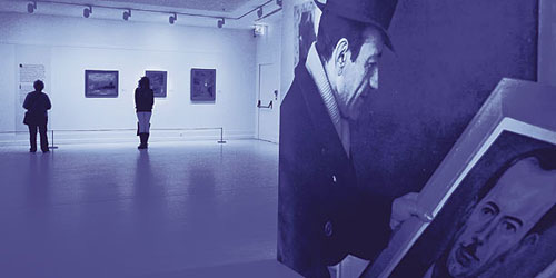 İhsan Kemal Karaburçak at the Pera Museum in Istanbul