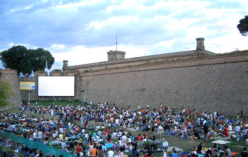 Open Air Cinema in Barcelona, Sala Montjuïc Open Air Cinema in Barcelona, Sala Montjuïc