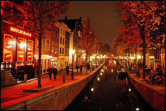Racy Shows in Amsterdam’s Red Light District