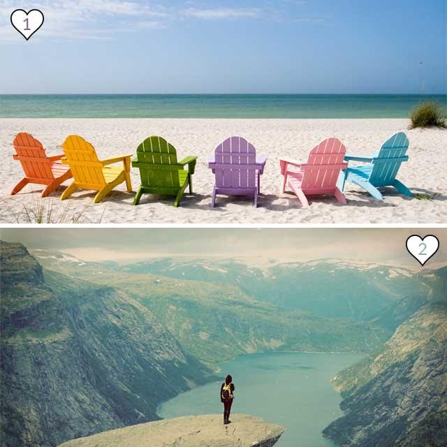 Mountains vs. Seaside, Which Would You Rather?