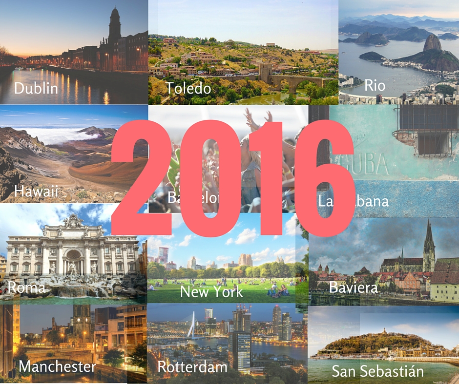 Calendar with the Best Destinations for 2016