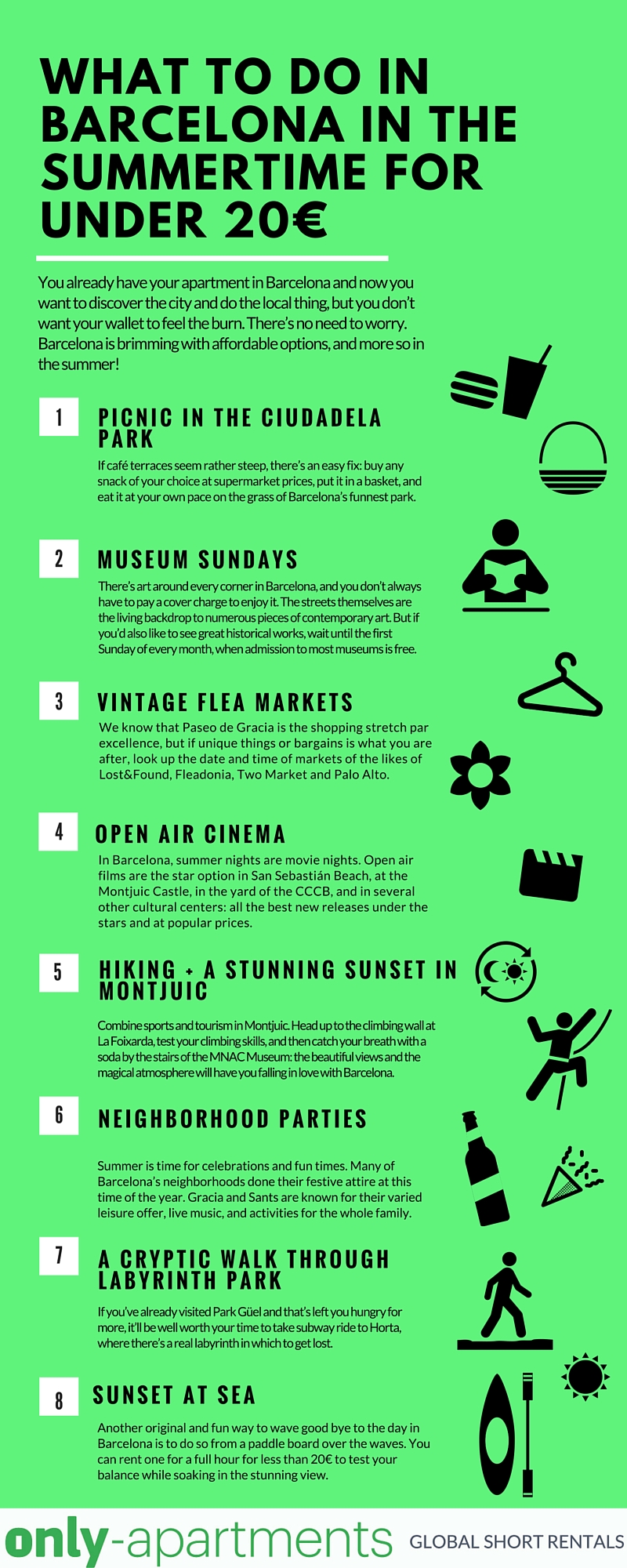 What to do in Barcelona in the summertime for under 20€